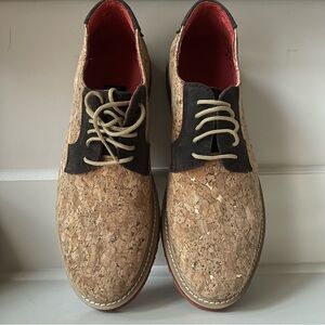 ZUII Men's Cork Derby Oxford Shoes Size US 9 (Mex 27)